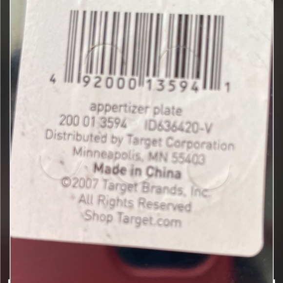 Vintage a lot of eight target home melamine square appetizer plates - Picture 4 of 5